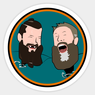 Bearded Buddies Joe Thornton Brent Burns Sticker